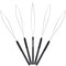 10 Pieces Hair Extension Loop Needle Threader Pulling Hook Tool and Bead Device Tool Black Loop Threader for Hair or Feather Extensions (Black)